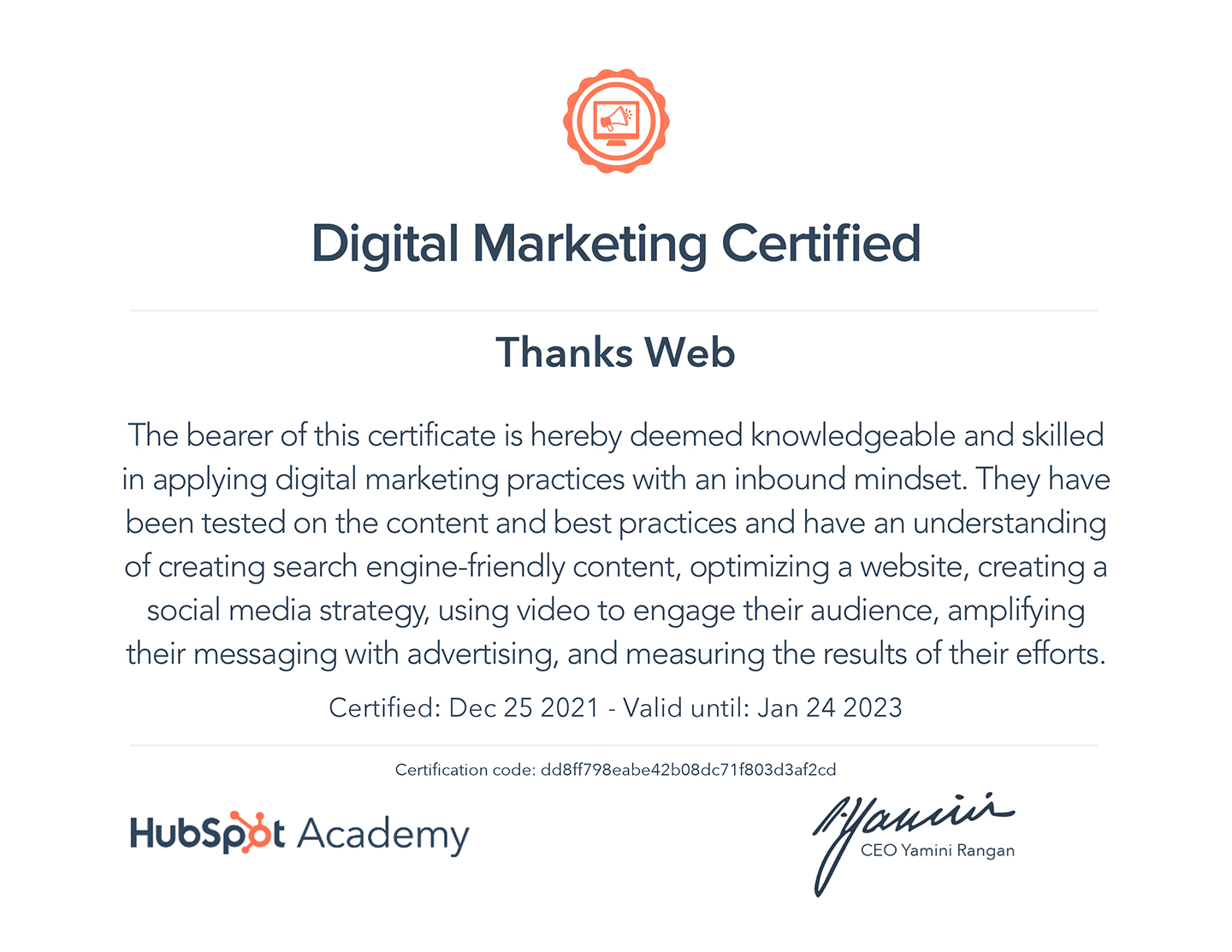 Digital Marketing Certifications